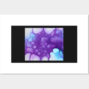 Purple Fractal Series Design 2 Posters and Art